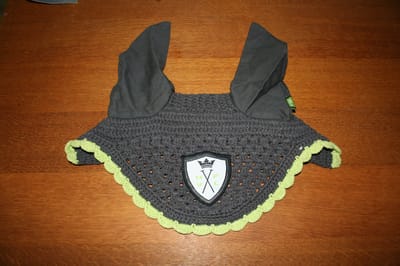 HV Polo oornetje Donkergrijs/ lime - full