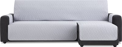 Belmarti Waterproof chaise-longue bankbeschermer rechts - 200 cm - Lichtgrijs