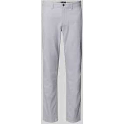 Slim fit stoffen broek met Franse steekzakken