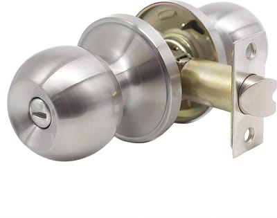 Deurkruk Slotenset - Deurbeslag Privacy - Binnendeuren Vergrendelen - Verstelbare Backset - 60/70 mm - Roestvrij staal
