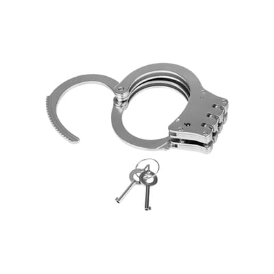 Rimba Bondage Play - Handboeien - Scharnierend - Metaal - Scharnierende Politie Handboeien