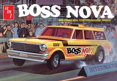 AMT Modelbouwpakket Militaire voertuigen - 1441 Boss Nova Funny Car - Draggin Wagon - Amerikaanse Auto Plastic - 1:25 - Modelbouw