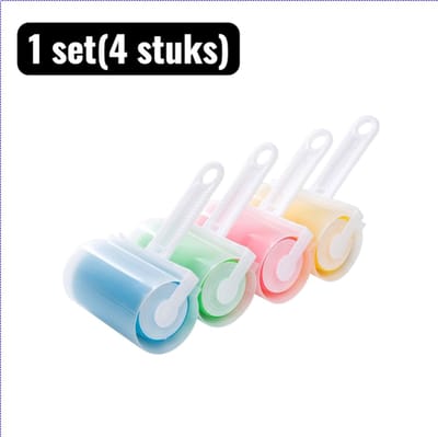 1 set(4 stuks) - Pluizentondeuses - Wasbare Pluisroller – Herbruikbare Haartang voor Kleding, Tapijt en Beddengoed – Effectieve Huisdierharen Verwijderaar voor onderweg