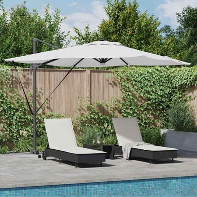 vidaXL - Roma - Parasol - Beige - 286 - x - 284 - x - 270 - cm - Aluminium - en - Polyester