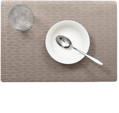 Wicotex-Placemats Jaspe taupe-Placemat 12stuks