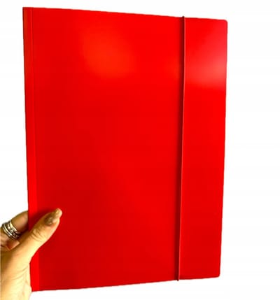 Interprint Fluo Kaart A4 met elastiek - Levendige kleuren