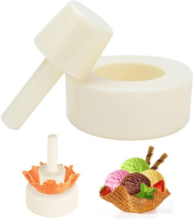 Allecto - Wafelijzer - Zelfgemaakte IJsjes - Perfecte Crispy Wafels - Compact en Gebruiksvriendelijk - IJsje Maken - Voor Thuisgebruik - Zwart