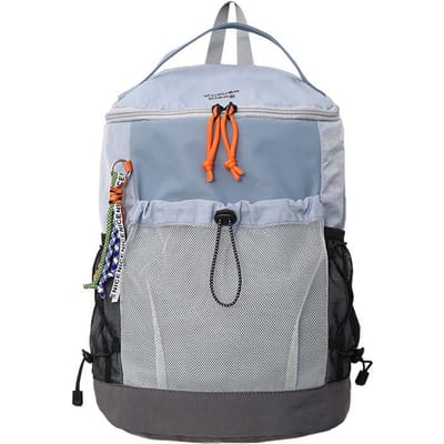 Sac à dos de voyage léger tendance et à la mode Nouveau sac d'école d'alpinisme d'extérieur Sac à dos à cordon de serrage à épissure de couleur contrastée pour hommes Large without pendant