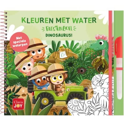 Kleuren Met Water Dinosaurus - Beestenboel - Federico Van Lunter