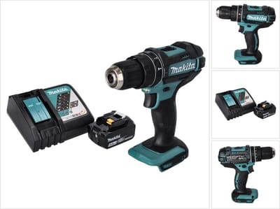 Makita DHP 482 RT1 accu klopboormachine 18 V 62 Nm + 1x oplaadbare accu 5.0 Ah + lader
