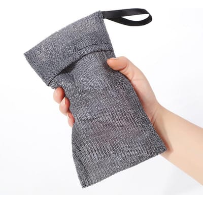 1PCS Zeepzak Zeep Exfoliërende Zak Pouch Mesh Body Foam Scrubber Zeepzak Spons Exfoliator Voor Badkamer Douche 1pcs gray