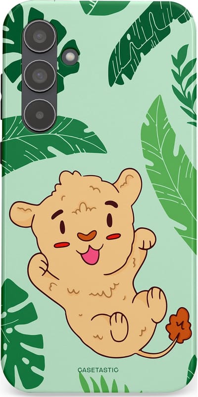 Casetastic Hoesje Geschikt voor Samsung A55 - Stijlvolle Beschermende Duo-layer Case - Leeuwenhartje