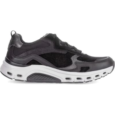 Gabor rollingsoft sensitive 76.986.47 - dames rollende wandelsneaker - Zwart - maat 35 (EU) 2.5 (UK)