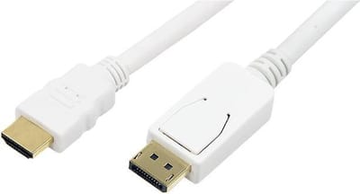 Logilink - CV0065 - Displayport / Hdmi - 3m - Wit