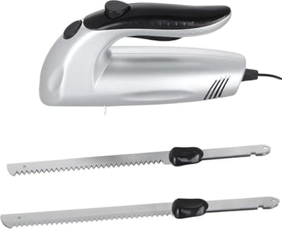 DailySupplies® Elektrisch Broodmes - Broodsnijder Hulpmiddel - Keukenmes - Mes - Zilver