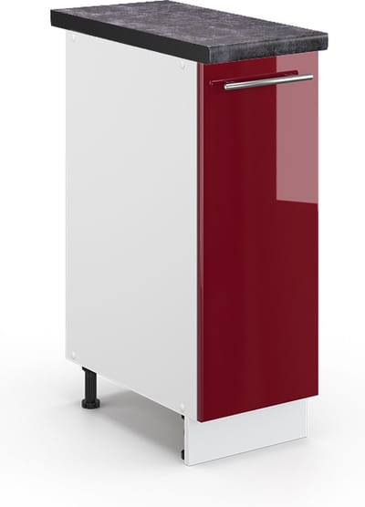 Vicco Fame-Line Apotheekkast – 30 cm, WB Antraciet Bordeauxrode hoogglans
