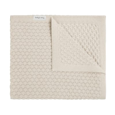 Baby's Only Gebreide ledikantdeken - Baby deken Sky-Chunky - Dekentje voor jongens en meisjes - 0.7 TOG - 100x135 cm - Warm Linen
