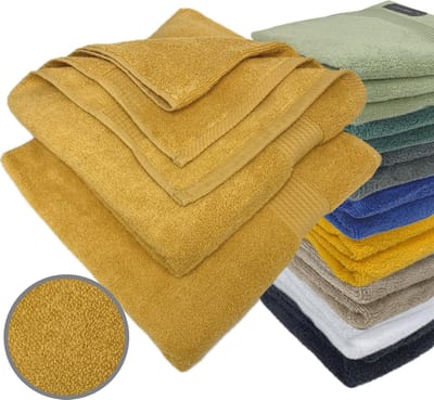 iSleep Terry Badlaken - 2 Stuks - 70x140 cm - Oker