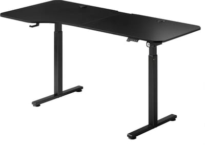 Elektrisch Verstelbaar Bureau / Sta Zit Bureau - 160 x 75 cm - Zwart