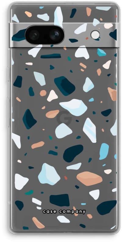 Case Company® - Hoesje geschikt voor Google Pixel 7A hoesje - Terrazzo N°13 - Soft Cover Telefoonhoesje - Bescherming aan alle Kanten en Schermrand