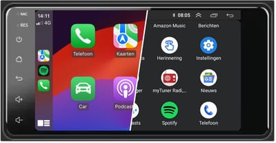 Carplay autoradio voor Toyota Corolla | RAV4 | Hiace | Yaris | Hilux | Terios | Auris | 1999 t/m 2013 | Android 13 | Draadloos Apple Carplay & Android Auto | 2GB + 64GB | Denago | 1999 t/m 2006 2007 2008 2009 2010 2011 2012 2013 | Bluetooth & Wifi