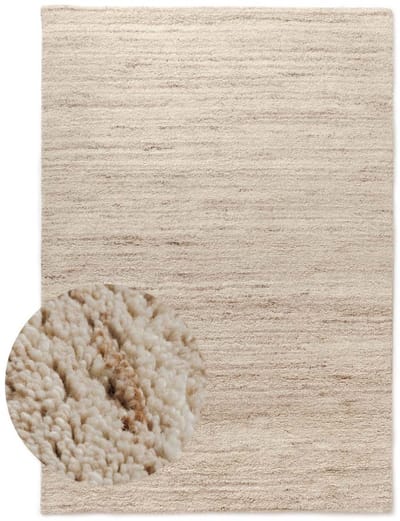 Rond berber vloerkleed - Nomad beige 150