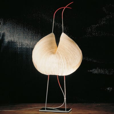 Ingo Maurer LED tafellamp Poul Poul, beige, hoogte 70 cm