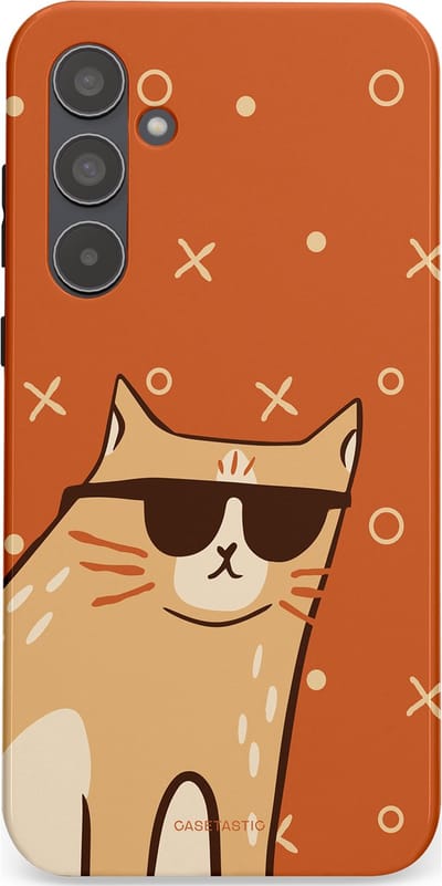 Casetastic Hoesje Geschikt voor Samsung A55 - Stijlvolle Beschermende Duo-layer Case - CoolCat