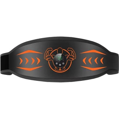 Stimulateur musculaire EMS Ceinture abdominale Entraîneur LCD Écran Abdominal Fitness Entraînement Gym à domicile Perte de poids Minceur du corps Entraînement du ventre gray