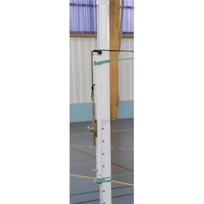Set van competitie volleybalpalen diam. 90 versterkt alu (Buitenlier) Sporti
