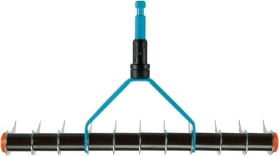 Combisystem verticuteerhark - Werkbreedte 35 cm - Verwijder mos en vilt - Tuinaccessoire - Geschikt voor alle combisystem stelen combisystem lawn rake