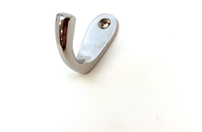 AVENUE DECORATION kanhaakje - handdoekhaak "Krammer" | 1-haaks | B 17 x H 38 mm | chroom