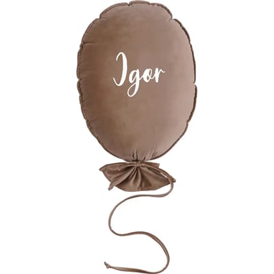 Gepersonaliseerd luxe latte bal cushion Malomi Kids