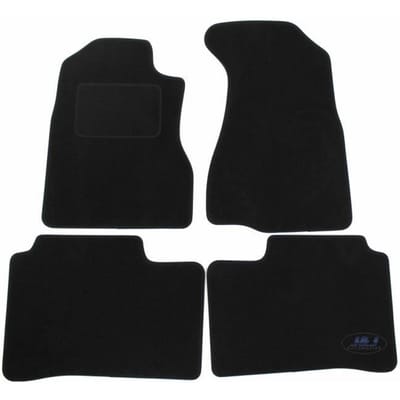 Tapis De Sol Noir Velours - J&J AUTOMOTIVE - Honda CR-V 2002-2006 - Sur Mesure - Antidérapant - Imperméable noir