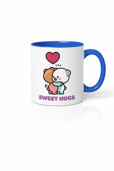 Mok 'Sweet Hugs' Schattige Knuffel Beren Beker | Cadeau Liefde Vriendschap