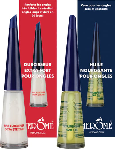 Herome Nagelverharder Extra Sterk en Base Coat Nagelverzorging met Nagelriemolie - Nail Hardener - 2*10ml