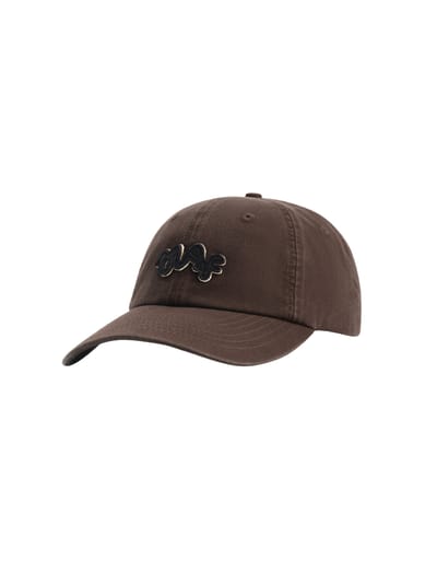 Olaf Washed Signature Logo Petten Donkerbruin A260800