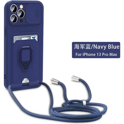 Redmi Note 13 Pro 4g 5G Crossbody Koord Lanyard Ringhouder Band Hoesje Voor Xiaomi Redmi Note 13 Pro+ Plus Schuif Camera Lens Cover Redmi Note 13 Pro 4g&Case & Strap