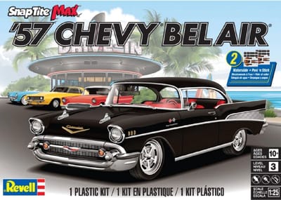Revell Modelbouwpakket Militaire voertuigen - 11529 1957 Chevy Bel Air Car - Snap Tite Kit Plastic - 1:25 - Modelbouw