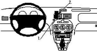 Brodit ProClip houder geschikt voor MG TF/ ZR - Rover 200/ 25 Center mount. LET OP: UITLOPEND ARTIKEL, KAN NIET RETOUR!