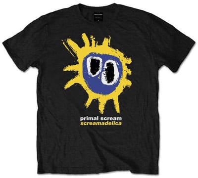 Primal Scream - Screamadelica Yellow Heren Tshirt - M - Zwart