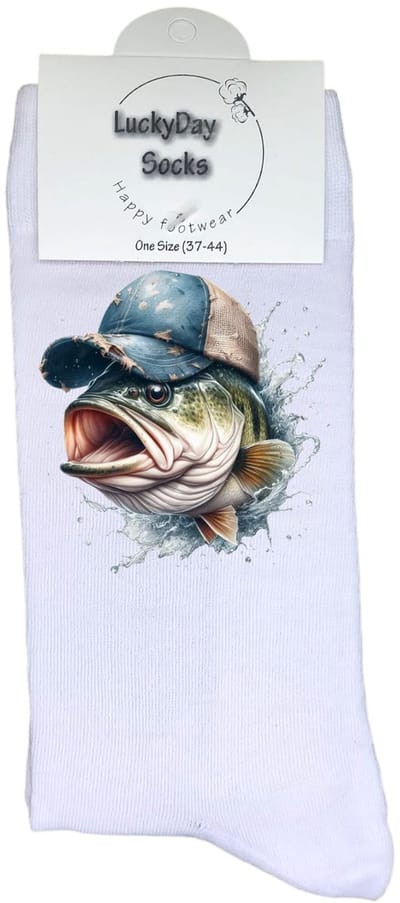 Luckyday Socks - Unisex sokken - Vissen - cadeau sokken - Maat 37-44