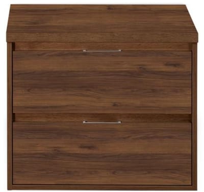 Porto Badmeubelset 70 cm - Walnoot - Wastafelbovenblad Walnoot