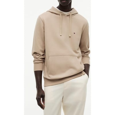 Tommy Hilfiger Essential Terry Hoodie Batique Khaki Größe: M | Kaputzenpullis Outlet | Herren | Braun