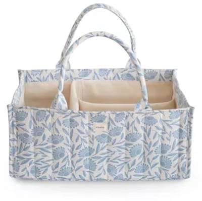 Mushie Luierorganizer | Blauwe Bloemen
