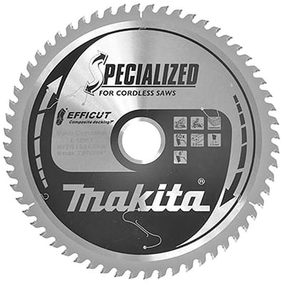 Makita E-12267 Afkortzaagblad WPC | Efficut | 216 x 30 mm | 60-tands