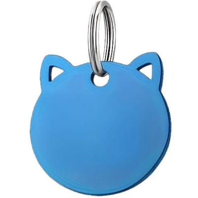 Huisdier ID-tag voor Honden & Katten - Duurzaam Zinklegering, Gegraveerd met Naam & Telefoonnummer, Kleurrijk Kattengezicht Ontwerp, Huisdieridentificatie | Kleurrijke Huisdier Tags 1PC