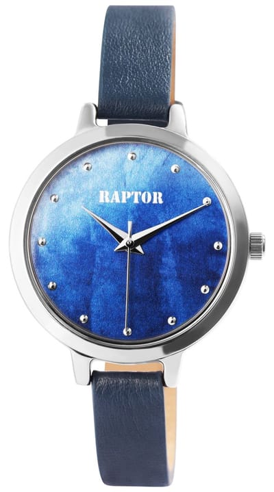 Raptor Dameshorloge Echt leer Smooth, mineraalglas
