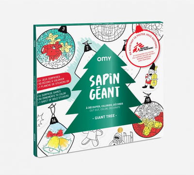 Gigantische kleurposter Kerstboom – OMY – 100 x 70 cm