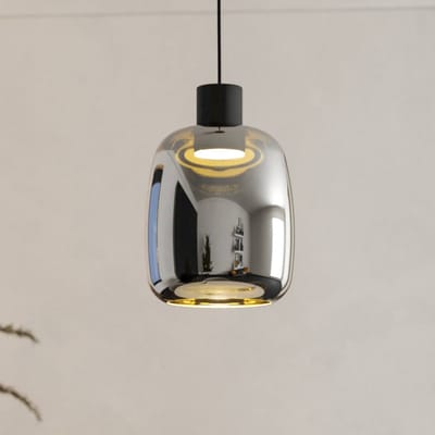 EGLO connect.z Molochio-Z Smart Hanglamp - LED - Ø 12,5 cm - Zwart/Smoke/Rookglas - Instelbaar RGB & wit licht - Dimbaar - Zigbee
